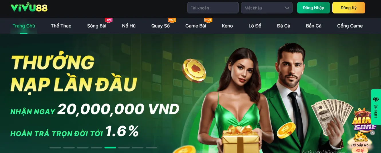 Giao diện Vivu88 – Hiện đại, thân thiện và tối ưu trên mọi thiết bị